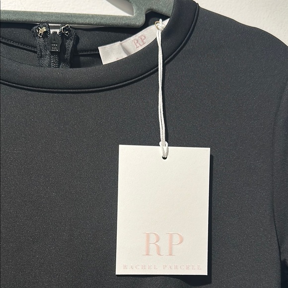 Rachel Parcell Black Midi Sheath Dress with Short Sleeves for Work - Picture 2 of 6